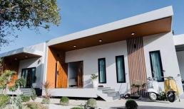 Thiết kế nhà cấp bốn mái bằng đơn giản, không gian sống bên trong đúng là 'chân ái'