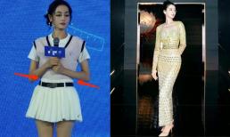 Địch Lệ Nhiệt Ba tham gia hai sự kiện liên tiếp trông như 2 người khác nhau, nhưng phần bụng mới gây chú ý