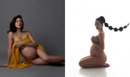 MC Phương Mai lần đầu hé lộ bộ ảnh lúc mang bầu, tự ví mình 'như hà mã'