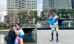 Ông xã chinh phục thử thách mới, Thanh Thảo gửi ngay lời yêu thương cùng nụ hôn ngọt ngào hết nấc