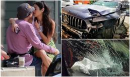 Chiếc Mercedes của 'sát thủ tình trường' Pete Davidson bị vỡ nát sau khi lao ra khỏi đường với tốc độ cao 