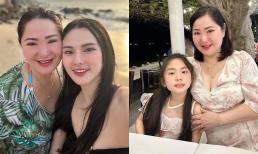 Thu Thủy mừng sinh nhật mẹ ruột, nhan sắc đấng sinh thành được so sánh như hai chị em khi đứng cạnh con gái
