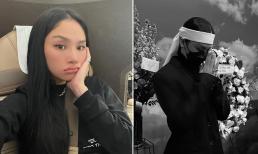 Miu Lê đeo khăn tang, đau lòng đưa tiễn bố ruột ở Canada