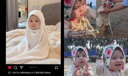 Con gái Salim chính thức sở hữu bức ảnh đạt 1 triệu lượt yêu thích, nhóc tì được mẹ đưa đi du lịch ngay và luôn 