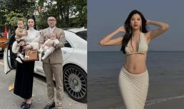 Vũ Ngọc Châm khoe eo thon sau sinh con thứ 2, dân mạng xuýt xoa: 'Càng đẻ càng đẹp'