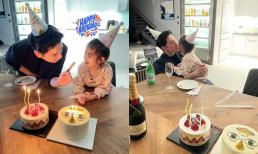 Mai Hồ cùng con gái tổ chức sinh nhật ấm cúng cho ông xã, nhóc tì còn thể hiện tình cảm với bố cực ngọt 