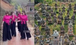 4 cô gái bị chỉ trích khi uốn éo nhảy múa quay clip ở chùa Bổ Đà