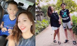 Con trai Vân Hugo bẵng một thời gian đã cao lớn 'vượt mặt' mẹ 