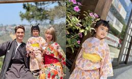 Con gái Mạc Văn Khoa hóa 'gái Nhật' cực xinh xắn, chiếm hết spotlight của bố mẹ 