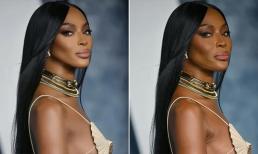 Bức ảnh photoshop của Naomi Campbell bị chế giễu 'xấu nhất từ trước đến nay' trên thảm Vanity Fair của Oscar