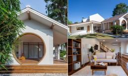 Nhà cấp bốn nhỏ xinh, thiết kế mở với hệ cửa tròn độc đáo, gợi ý cho những ai muốn 'trốn phố về quê'