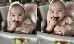 Phạm Quỳnh Anh khoe loạt ảnh con gái út tròn 8 tháng, 'bất lực than vãn' vì điều này