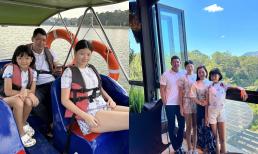 Bà xã Bình Minh khoe loạt ảnh đi du lịch của gia đình, 2 nhóc tì sắp 'vượt mặt' ba mẹ 