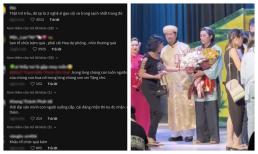 Khán giả bất bình khi nghệ sĩ gạo cội không được nhận hoa sau show diễn