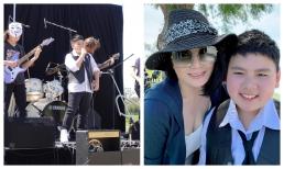 Vợ cũ Bằng Kiều khoe ảnh biểu diễn âm nhạc của con trai út, chỉ ra điều khác biệt với ông bố nổi tiếng