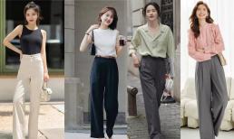 Quần suông đã quá phổ biến, vừa đẹp lại phóng khoáng và kéo dài đôi chân hiệu quả