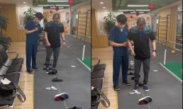 Lộ clip NSND Công Lý tập đi vô cùng khó khăn, nhìn thôi cũng xót xa