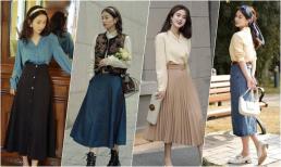 Đây là cách mặc phổ biến nhất trong mùa xuân: áo sơ mi + váy, mỏng và thời trang, quá đẹp