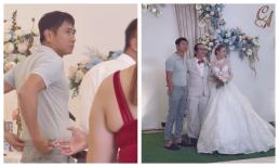 Hồ Hoài Anh hiếm hoi lộ diện khi đi ăn cưới, biểu cảm sượng trân và dòm trước ngó sau