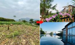 Vợ chồng trẻ 'hô biến' mảnh đất đầy cỏ dại, hoang vu thành khu nhà nghỉ dưỡng như mơ bên sườn đồi 