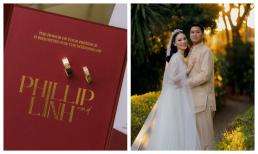 Cận cảnh nhẫn cưới của Linh Rin và Phillip Nguyễn, đơn giản nhưng cực đắt giá