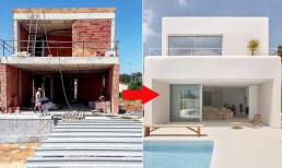 Nhà gác lửng hình khối tối giản, trắng từ trong ra ngoài, bên trong có gì đặc biệt mà giới trẻ hết lời khen?