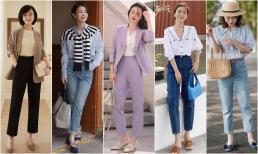 'Quần tây + giày cao gót' là trang phục thời trang nhất mùa xuân, kiểu dáng phù hợp với người nhỏ