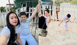 Nhật Kim Anh đưa con trai đi chơi ngày cuối tuần: Quý tử hào hứng ra mặt, được nhận xét ngày càng giống mẹ