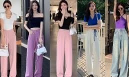 Những chiếc 'quần ống rộng' không thể thiếu trong tiết trời chớm hè, năm nay mốt mặc thế này được ưa chuộng, trông gầy và Tây