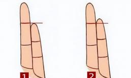 Độ dài 'ngón tay út' quyết định cuộc đời bạn, chính xác hơn là nhìn mặt