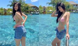 Thoát khỏi hình ảnh ngoan hiền, Á hậu Phương Nhi táo bạo khi diện mốt quần tụt khoe dáng cùng bikini, cả sắc lẫn vóc đều đáng gờm