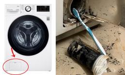 Máy giặt có một công tắc ẩn, cứ mở ra là nước bẩn chảy ra ngoài nhưng ít ai biết