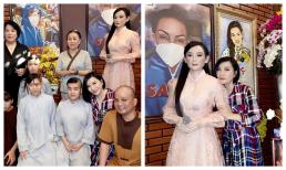 Vợ cũ Bằng Kiều cố nén nước mắt khi mừng sinh nhật Phi Nhung: 'Em của chị bây giờ chỉ còn là một pho tượng'