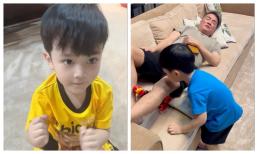 Được hỏi 'vì sao yêu ba', con trai Đàm Vĩnh Hưng đáp 'lụi tim' và kèm cả combo hành động 'cưng xỉu'