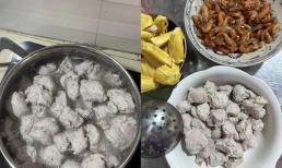 Cô gái bị mẹ chồng 'lườm' vì món ăn này, dân mạng không biết là mọc hay giò luộc?