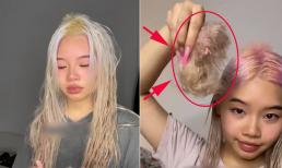 Gái trẻ quay clip tự làm tóc tại nhà, hút hơn 10 triệu lượt xem dù mái tóc hỏng, rụng từng mảng 