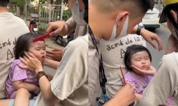Em bé cứ vào tiệm cắt tóc là khóc, người mẹ liền nghĩ ra cách bá đạo, nhiều chị em đòi thực hành ngay