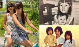 Siêu mẫu Hà Anh đăng loạt ảnh hiếm ngày bé mừng sinh nhật em gái