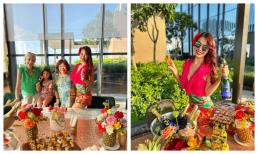 Siêu mẫu Hà Anh rạng rỡ và quẩy tưng bừng trong tiệc sinh nhật muộn