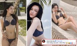Doãn Hải My khoe vòng eo siêu thực với bikini, Đoàn Văn Hậu phản ứng khiến dân tình xôn xao