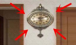 Tốt nhất không nên treo đồng hồ ở hai vị trí này trong nhà