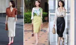 Năm nay váy bắt đầu rộ váy cuộn lại! Gợi ý 3 chân váy thiết yếu, thon gọn, thanh lịch và quyến rũ