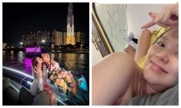 Minh Hằng khoe ảnh 'giường chiếu' bên chồng, tiết lộ điều này của ông xã vượt mặt mình