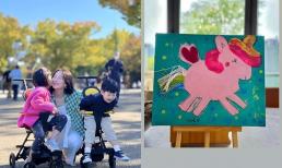 Con gái Hoa hậu Đặng Thu Thảo trổ tài hội họa, dân tình bất ngờ vì độ khéo tay