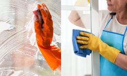Cửa sổ 1 năm chưa lau, kính rất bẩn! Dì quản gia dạy tôi một mẹo nhỏ, kính sạch sẽ và trong suốt