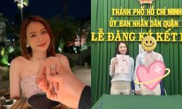 Hậu được cầu hôn, Sam chính thức công khai đăng kí kết hôn cùng bạn trai