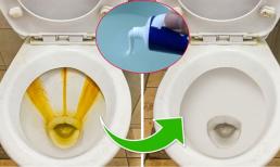 Bồn cầu ố vàng khó kỳ rửa, hòa kem đánh răng với nước vo gạo đem chà, kết quả sẽ khiến bạn bất ngờ 