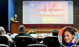 Thu Quỳnh bảo vệ luận văn tốt nghiệp ngành đạo diễn sân khấu