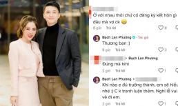 Bạch Lan Phương đánh dấu chủ quyền với Huỳnh Anh liền bị 'cà khịa' chuyện đăng kí kết hôn, chính chủ đáp trả gắt 