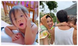 Thay em trai tấu hài, Lisa nhà Hà Hồ làm động tác mà mẹ bế chạy không kịp